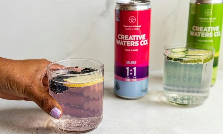 cannabidiol infused sparkling beverage